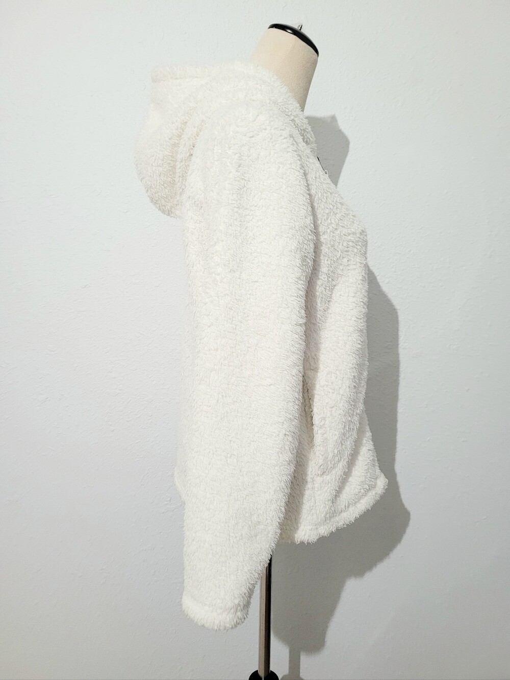 Patagonia Los Gatos Fleece Hoodie Jacket Women's Ivory Full Zip Teddy Sherpa Med - Picture 4 of 13